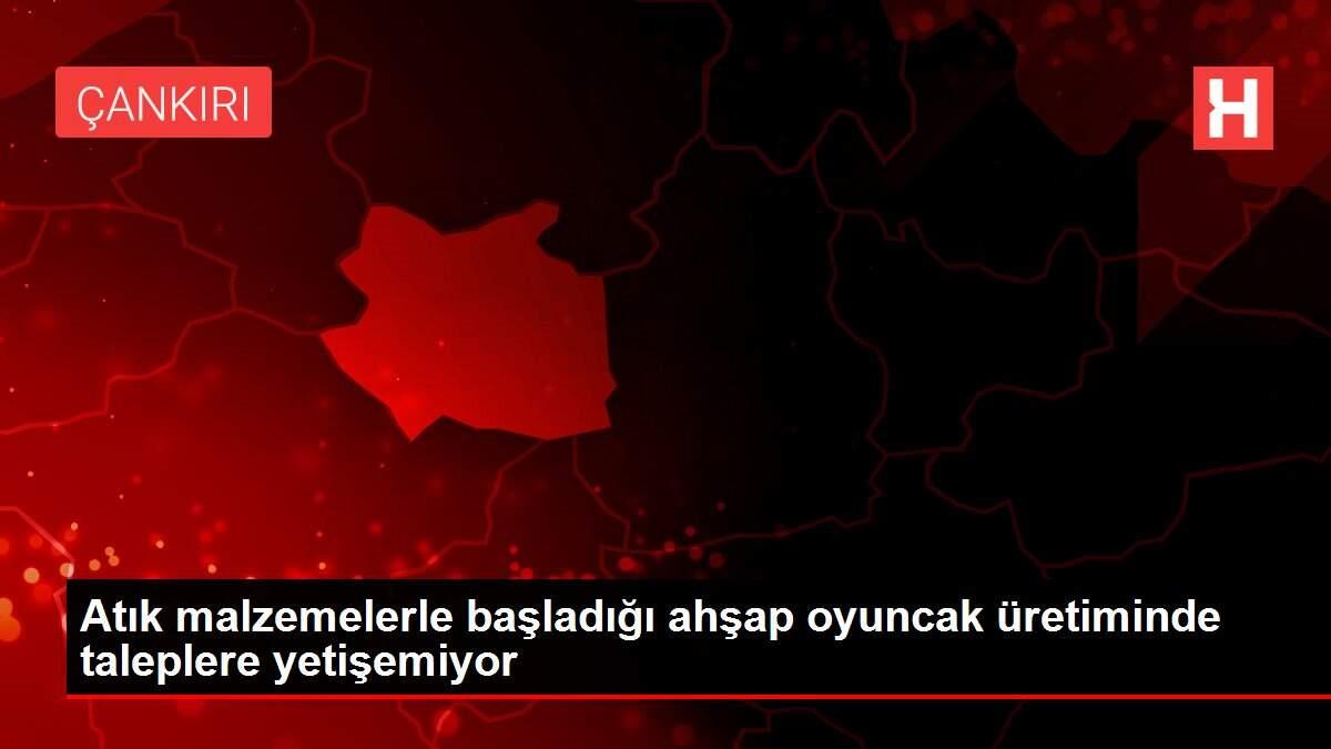 Atık malzemelerle başladığı ahşap oyuncak üretiminde taleplere yetişemiyor