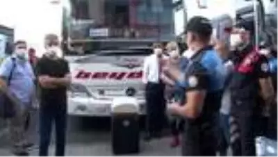 Bayram öncesi polis ekiplerinden otogar denetimi Bayram öncesi polis ekiplerinden otogar denetimi