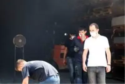 YHT'ye tuvalet ve atık su vakum sistemleri üreten fabrikada yangın YHT'ye tuvalet ve atık su vakum sistemleri üreten fabrikada yangın