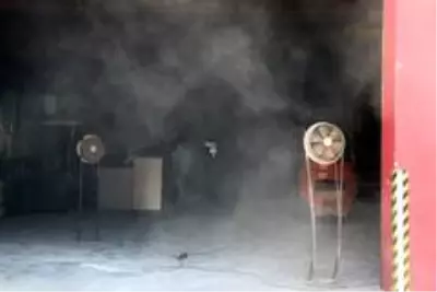 YHT'ye tuvalet ve atık su vakum sistemleri üreten fabrikada yangın YHT'ye tuvalet ve atık su vakum sistemleri üreten fabrikada yangın