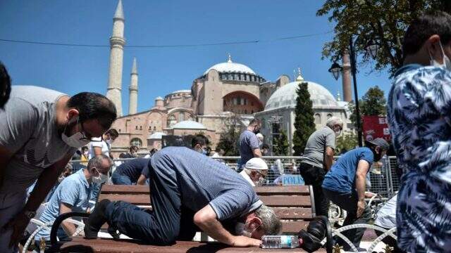 Ayasofya-i Kebir Cami-i Şerifi ikinci cuma namazında da doldu taştı
