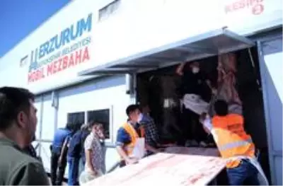 Erzurumlulardan mobil mezbahalara tam not Erzurumlulardan mobil mezbahalara tam not