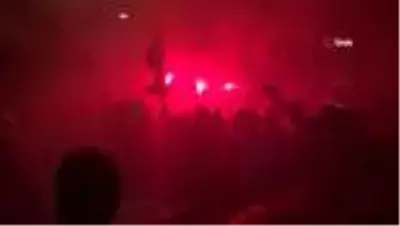 Fatih Karagümrük taraftarından Süper Lig coşkusu Fatih Karagümrük taraftarından Süper Lig coşkusu