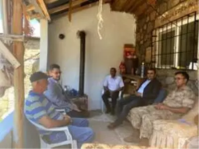 Kaymakam Tekin'den şehit ailelerine bayram ziyareti