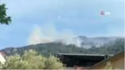 Aydın'dan Muğla'ya sıçrayan yangın tüm hızıyla devam ediyor Aydın'dan Muğla'ya sıçrayan yangın tüm hızıyla devam ediyor