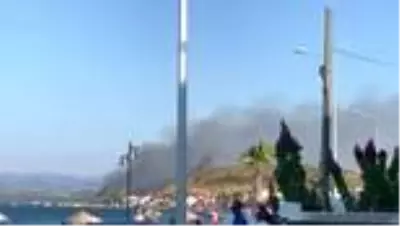 Urla'da çıkan orman yangını söndürüldü Urla'da çıkan orman yangını söndürüldü