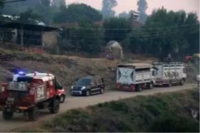 Ahmetli'deki orman yangınının hasar tespit çalışmaları başladı Ahmetli'deki orman yangınının hasar tespit çalışmaları başladı
