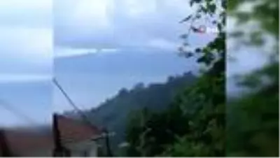 Çayeli'de çıkan hortum korkuttu