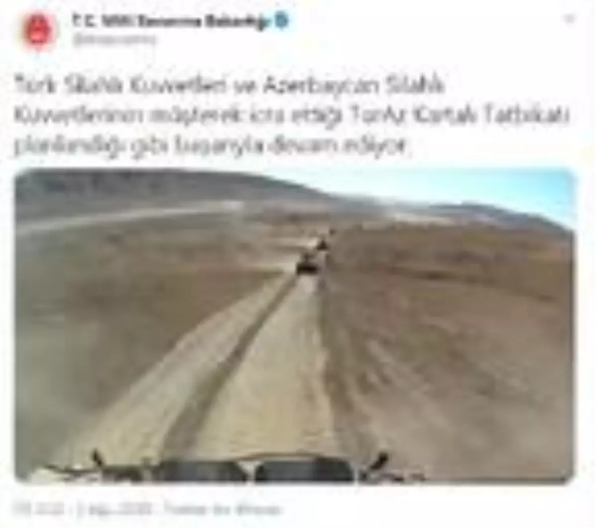 MSB: TurAz Kartalı Tatbikatı başarıyla devam ediyor