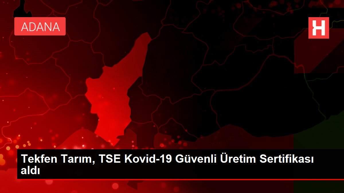 Tekfen Tarım, TSE Kovid-19 Güvenli Üretim Sertifikası aldı Tekfen Tarım, TSE Kovid-19 Güvenli Üretim Sertifikası aldı