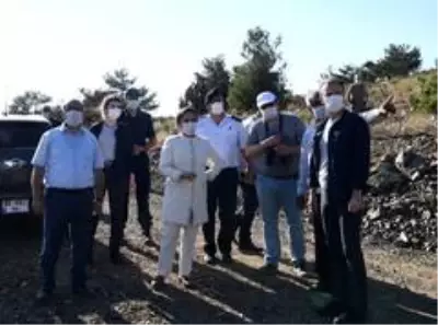 Vali Kocabıyık, yangında yanan ormanlık alanı yerinde inceledi Vali Kocabıyık, yangında yanan ormanlık alanı yerinde inceledi