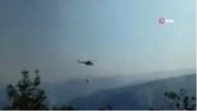 Manisa'daki orman yangını tek noktada devam ediyor Manisa'daki orman yangını tek noktada devam ediyor