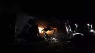 Samsun'da geri dönüşüm istasyonunda yangın Samsun'da geri dönüşüm istasyonunda yangın
