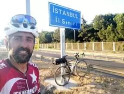 Bisikletle 5 günde Marmara Denizi'nin etrafını dolaştı Bisikletle 5 günde Marmara Denizi'nin etrafını dolaştı
