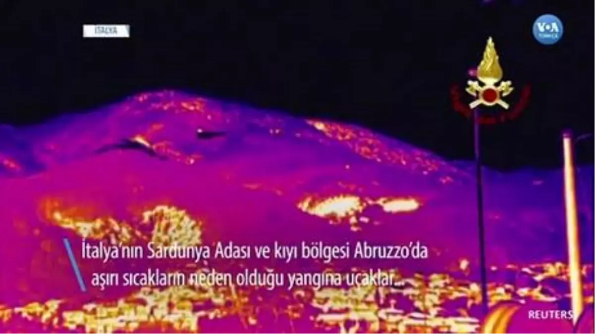 İtalya'da Yangınla Mücadele