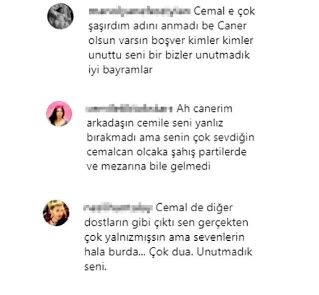 Yakın arkadaşı Caner Çalışır'ın ölüm haberini aldıktan sonra paylaşım yapmayan Cemal Can Canseven'e tepki Yakın arkadaşı Caner Çalışır'ın ölüm haberini aldıktan sonra paylaşım yapmayan Cemal Can Canseven'e tepki