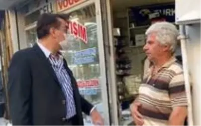 Aydemir esnafın nabzını tuttu Aydemir esnafın nabzını tuttu