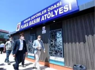 Karatay Belediyesinden Galericiler Sitesi'ne plaka basım merkezi Karatay Belediyesinden Galericiler Sitesi'ne plaka basım merkezi