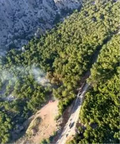 Orman yangını büyümeden söndürüldü Orman yangını büyümeden söndürüldü