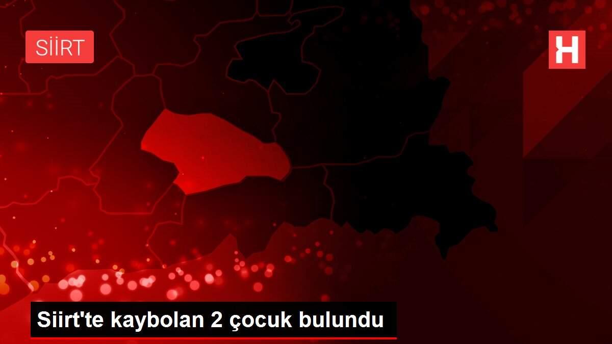 Siirt'te kaybolan 2 çocuk bulundu Siirt'te kaybolan 2 çocuk bulundu