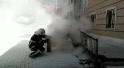 Trafoda çıkan yangın korkuttu Trafoda çıkan yangın korkuttu