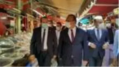 Bursa'da çarşı ve pazarlarda koronavirüs denetimi Bursa'da çarşı ve pazarlarda koronavirüs denetimi