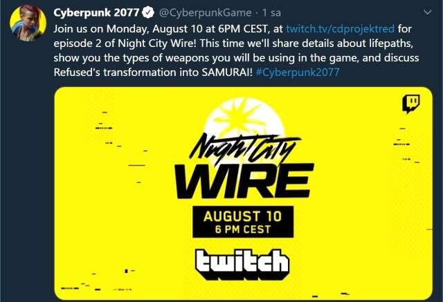Cyberpunk 2077 'Night City Wire Bölüm 2' 10 Ağustos'ta Twitch üzerinden gösterilecek Cyberpunk 2077 'Night City Wire Bölüm 2' 10 Ağustos'ta Twitch üzerinden gösterilecek