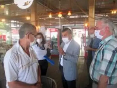 Erdek'te korona virüs denetimi Erdek'te korona virüs denetimi