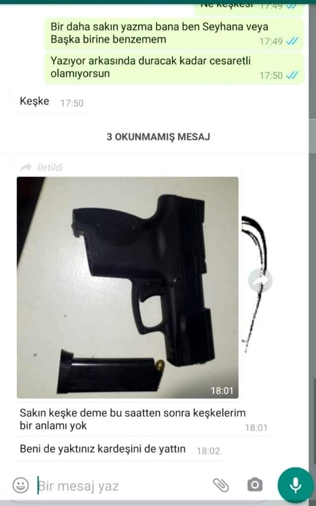 Eski eşinden ölüm tehdidi alan kadının yardım çığlığı: Saatte 600 mesaj atıyor Eski eşinden ölüm tehdidi alan kadının yardım çığlığı: Saatte 600 mesaj atıyor