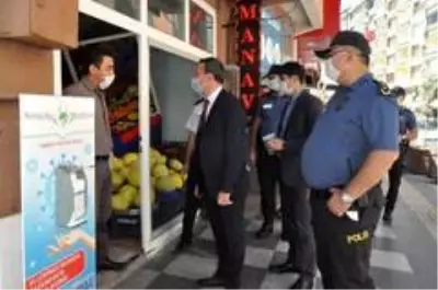 Kaymakam Görmüş koronavirüs denetimine çıktı Kaymakam Görmüş koronavirüs denetimine çıktı