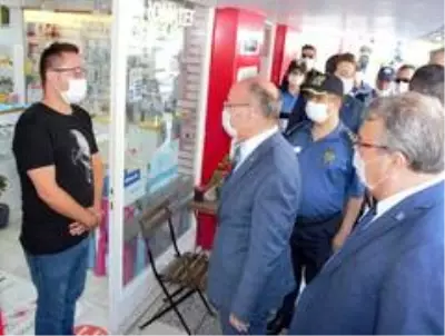 Manisa'da korona virüs denetimi Manisa'da korona virüs denetimi