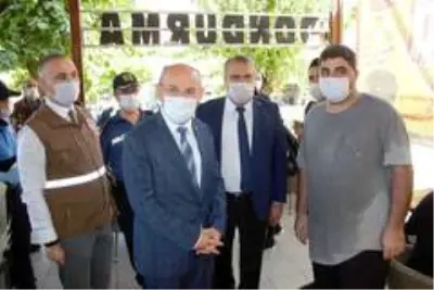 Manisa'da korona virüs denetimi Manisa'da korona virüs denetimi