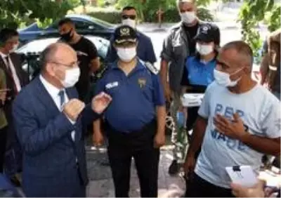 Manisa'da korona virüs denetimi Manisa'da korona virüs denetimi