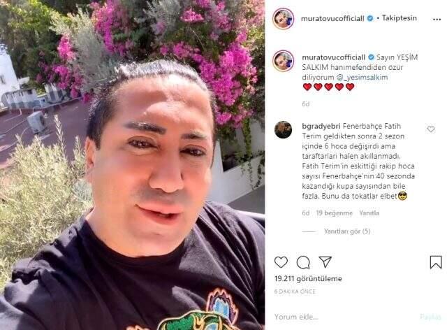 Murat Övüç, küfür ettiği Yeşim Salkım'dan özür diledi Murat Övüç, küfür ettiği Yeşim Salkım'dan özür diledi