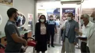 Pendik'te iş yerlerinde korona virüs denetimleri Pendik'te iş yerlerinde korona virüs denetimleri