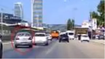 Trafikte makas atan sürücüye 1228 lira ceza Trafikte makas atan sürücüye 1228 lira ceza