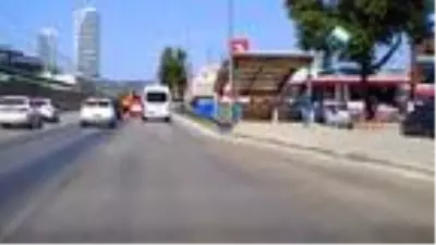 Trafikte makas atan sürücüye 1228 lira ceza Trafikte makas atan sürücüye 1228 lira ceza