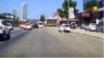 Trafikte makas atan sürücüye 1228 lira ceza Trafikte makas atan sürücüye 1228 lira ceza