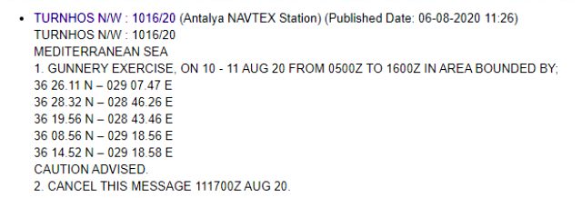 Yunanistan ve Mısır'ın imzaladığı anlaşmaya Türkiye'den yanıt gecikmedi! Yeni NAVTEX ilan edildi