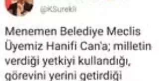 Menemen Belediyesi: AK Parti Meclis Üyesi, belediye çalışanları tarafından saldırıya uğradı Menemen Belediyesi: AK Parti Meclis Üyesi, belediye çalışanları tarafından saldırıya uğradı