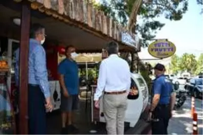 Kemer'de Korona virüs denetimi Kemer'de Korona virüs denetimi