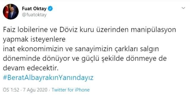 Son Dakika: Cumhurbaşkanı Başkanı Yardımcısı Fuat Oktay: Faiz lobilerine ve döviz manipülatörlerine inat ekonomimizin çarkları dönüyor Son Dakika: Cumhurbaşkanı Başkanı Yardımcısı Fuat Oktay: Faiz lobilerine ve döviz manipülatörlerine inat ekonomimizin çarkları dönüyor