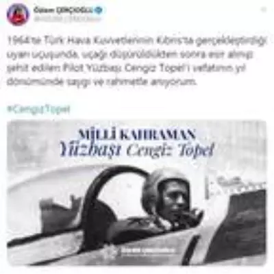Başkan Çerçioğlu, şehit Yüzbaşı Cengiz Topel'i Unutmadı Başkan Çerçioğlu, şehit Yüzbaşı Cengiz Topel'i Unutmadı