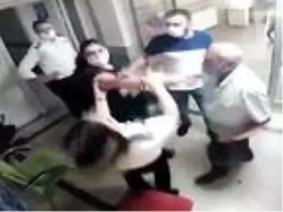 Hastanenin kadın güvenlik görevlisine, kadın ziyaretçi saldırdı Hastanenin kadın güvenlik görevlisine, kadın ziyaretçi saldırdı