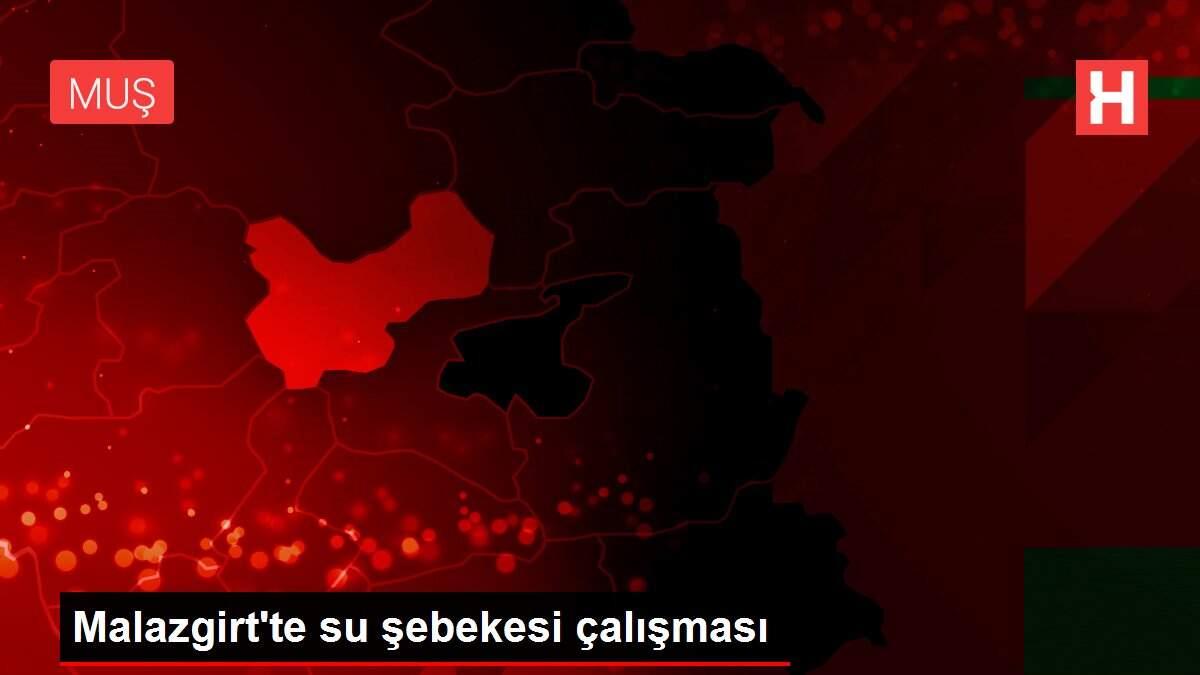 Malazgirt'te su şebekesi çalışması Malazgirt'te su şebekesi çalışması