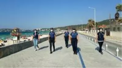 Ürküten görüntülerin ardından Çeşme'de tedbirler artırıldı Ürküten görüntülerin ardından Çeşme'de tedbirler artırıldı