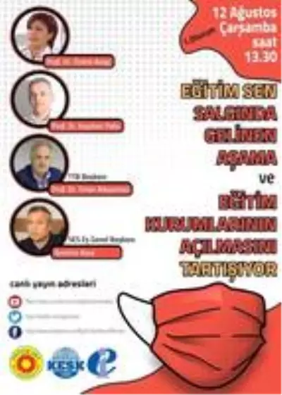 Eğitim Sen'den 'Covid-19 Salgınında Gelinen Aşama ve Eğitim Kurumlarının Durumu' konulu etkinlik Eğitim Sen'den 'Covid-19 Salgınında Gelinen Aşama ve Eğitim Kurumlarının Durumu' konulu etkinlik