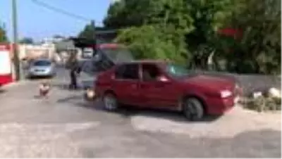 KEMER Otomomobile giren yılan zor anlar yaşattı KEMER Otomomobile giren yılan zor anlar yaşattı