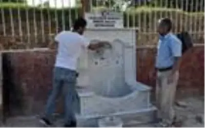 Son dakika haberi! Şehit polis adına yapılıp, tahrip edilen çeşme yenilendi Son dakika haberi! Şehit polis adına yapılıp, tahrip edilen çeşme yenilendi