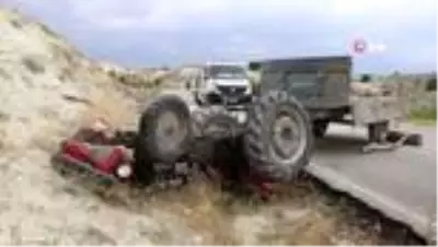 Traktör şarampole devrildi: 1'i çocuk 4 yaralı Traktör şarampole devrildi: 1'i çocuk 4 yaralı